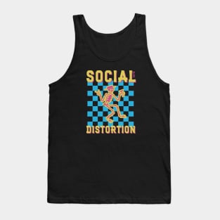 Bright Checker Skelly Tank Top